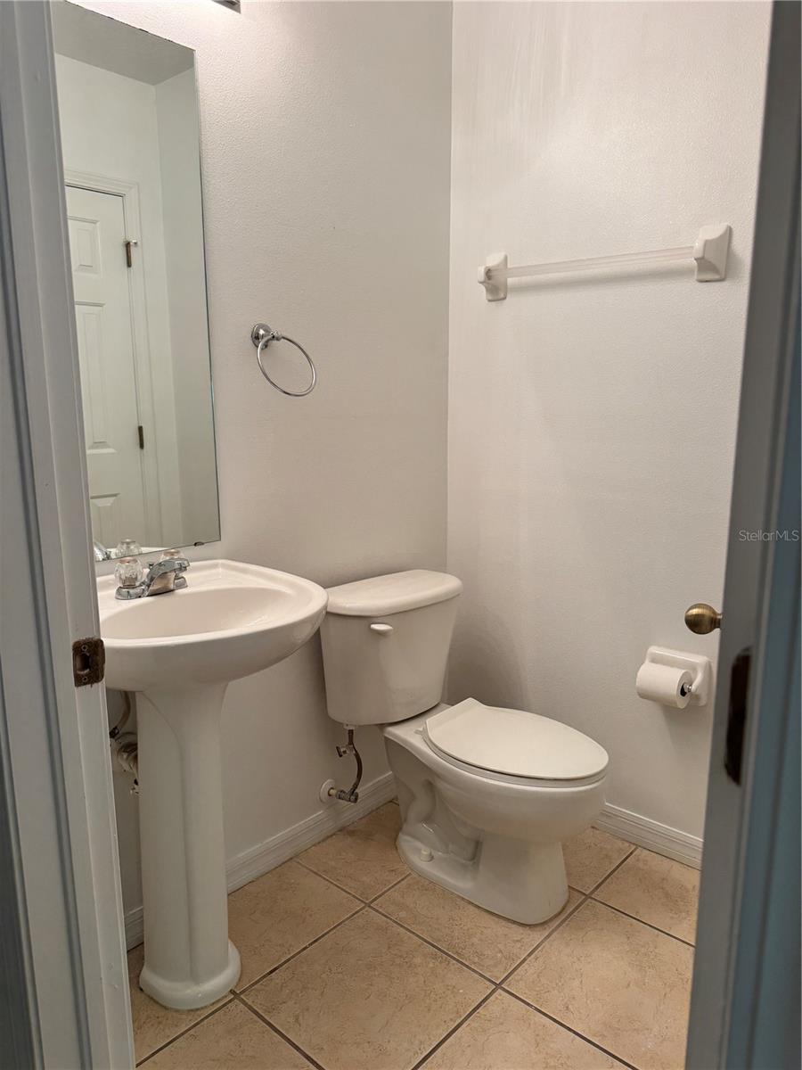 Half bath on first floor