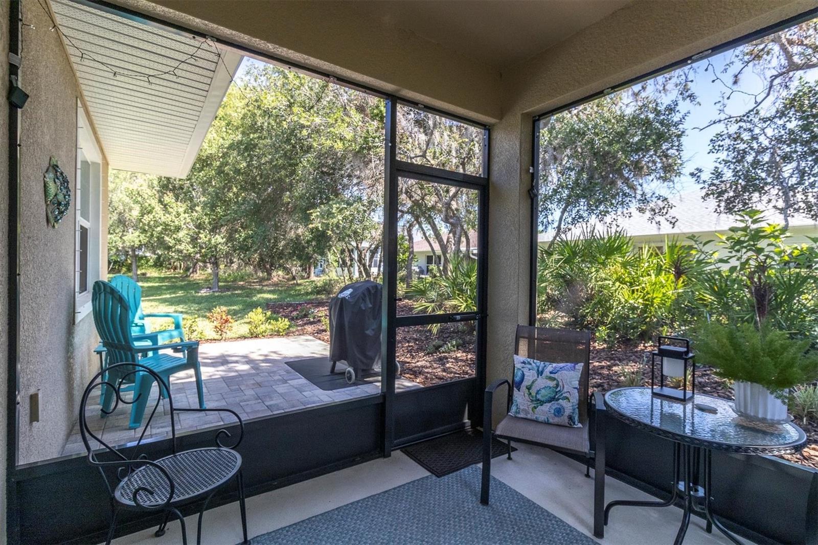 Screened lanai