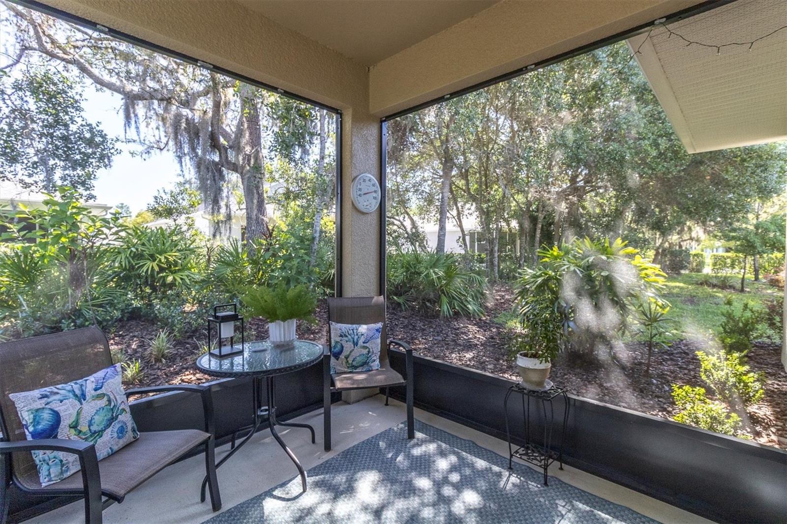 Screened lanai