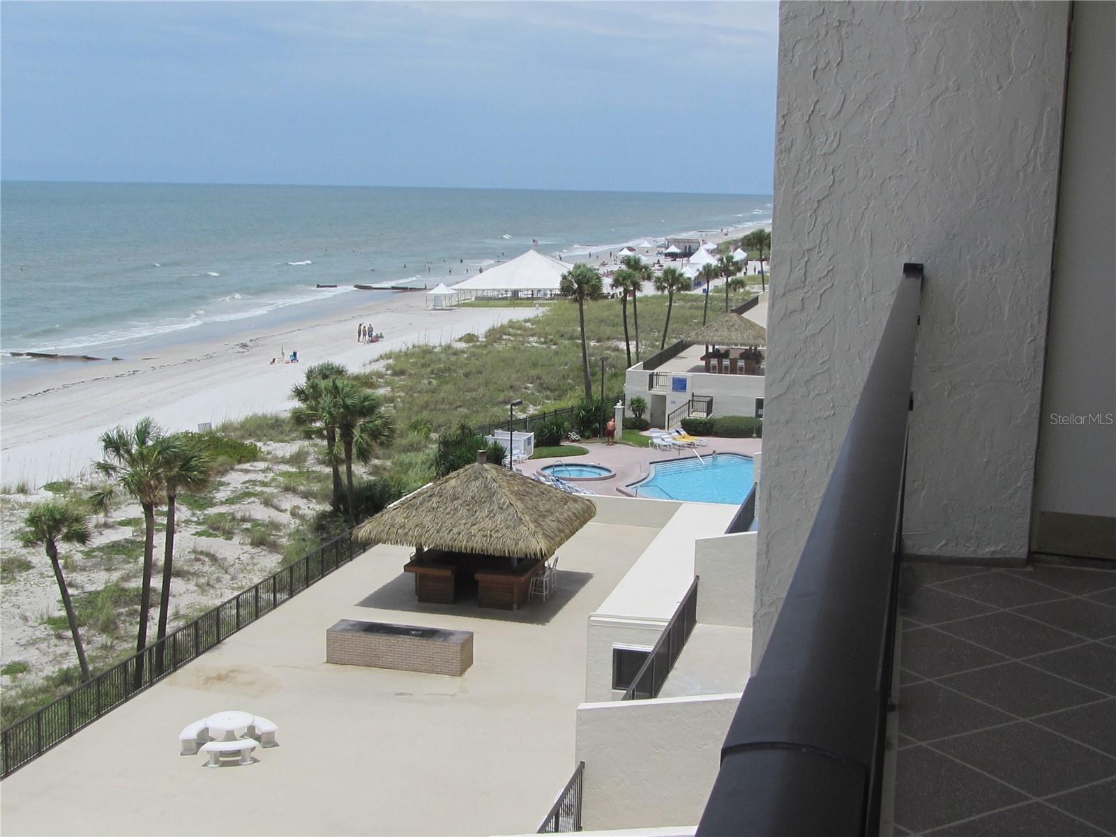 View from balcony looking south