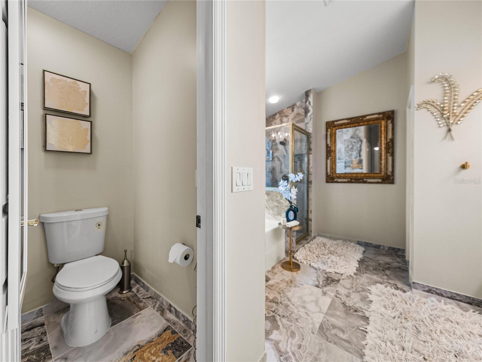 Primary Bath with Separate Toilet Room