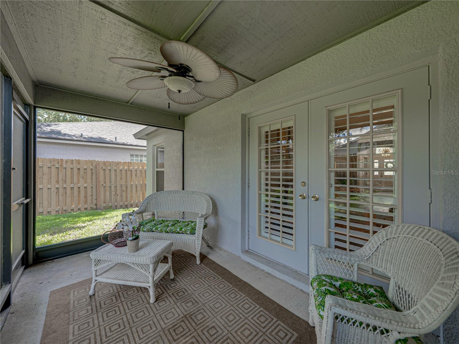 Screened Covered Lanai Alternate View