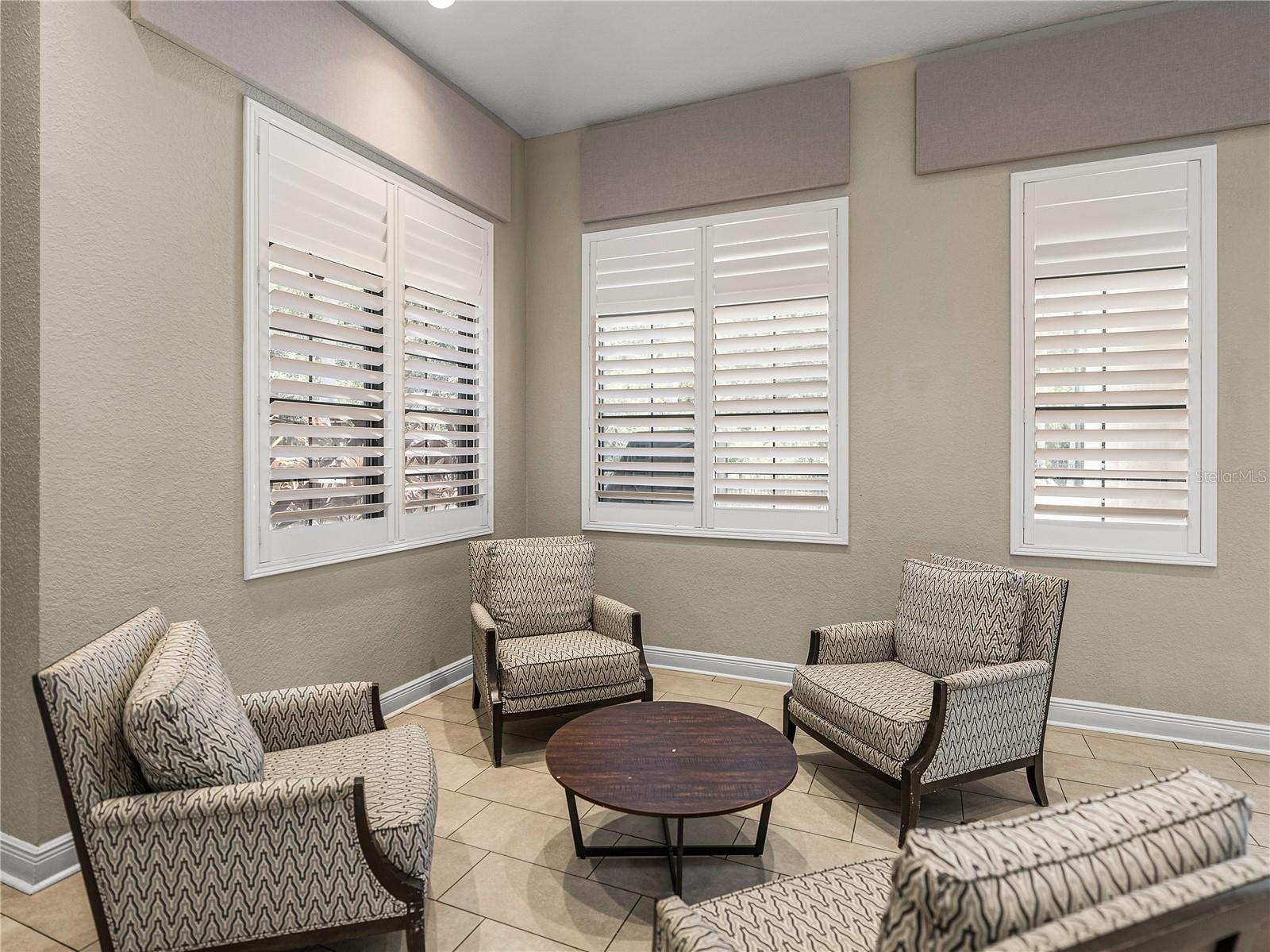 Sitting Area in Clubhouse