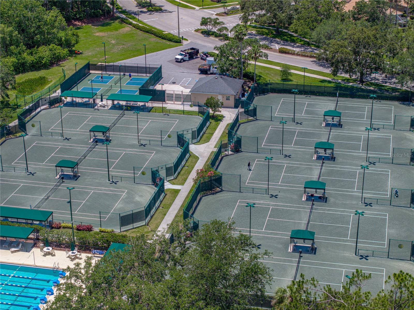 HarTru Lighted Tennis and PickleBall Courts
