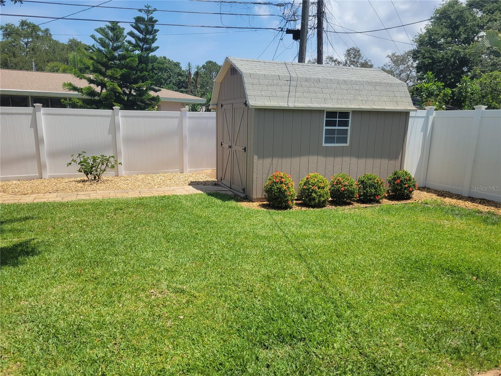 Shed large enough for riding mower