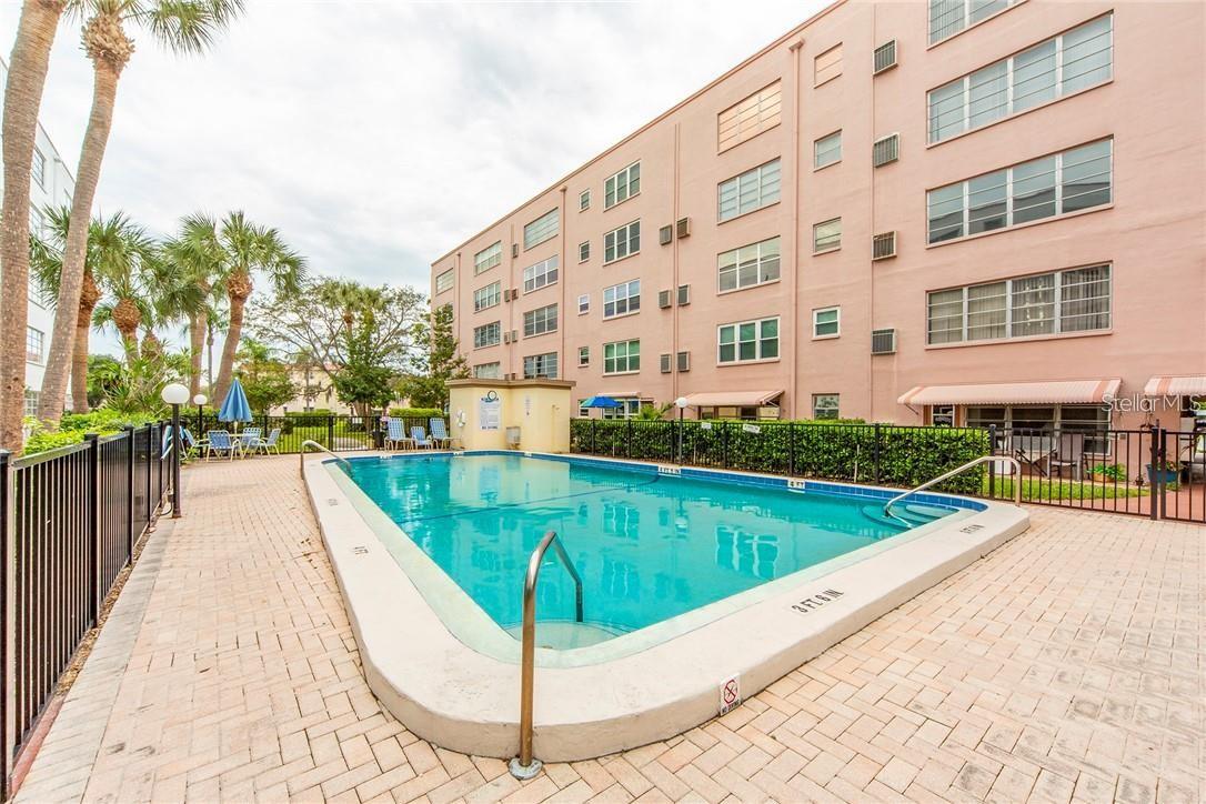 take labs in the pool right behind the condo