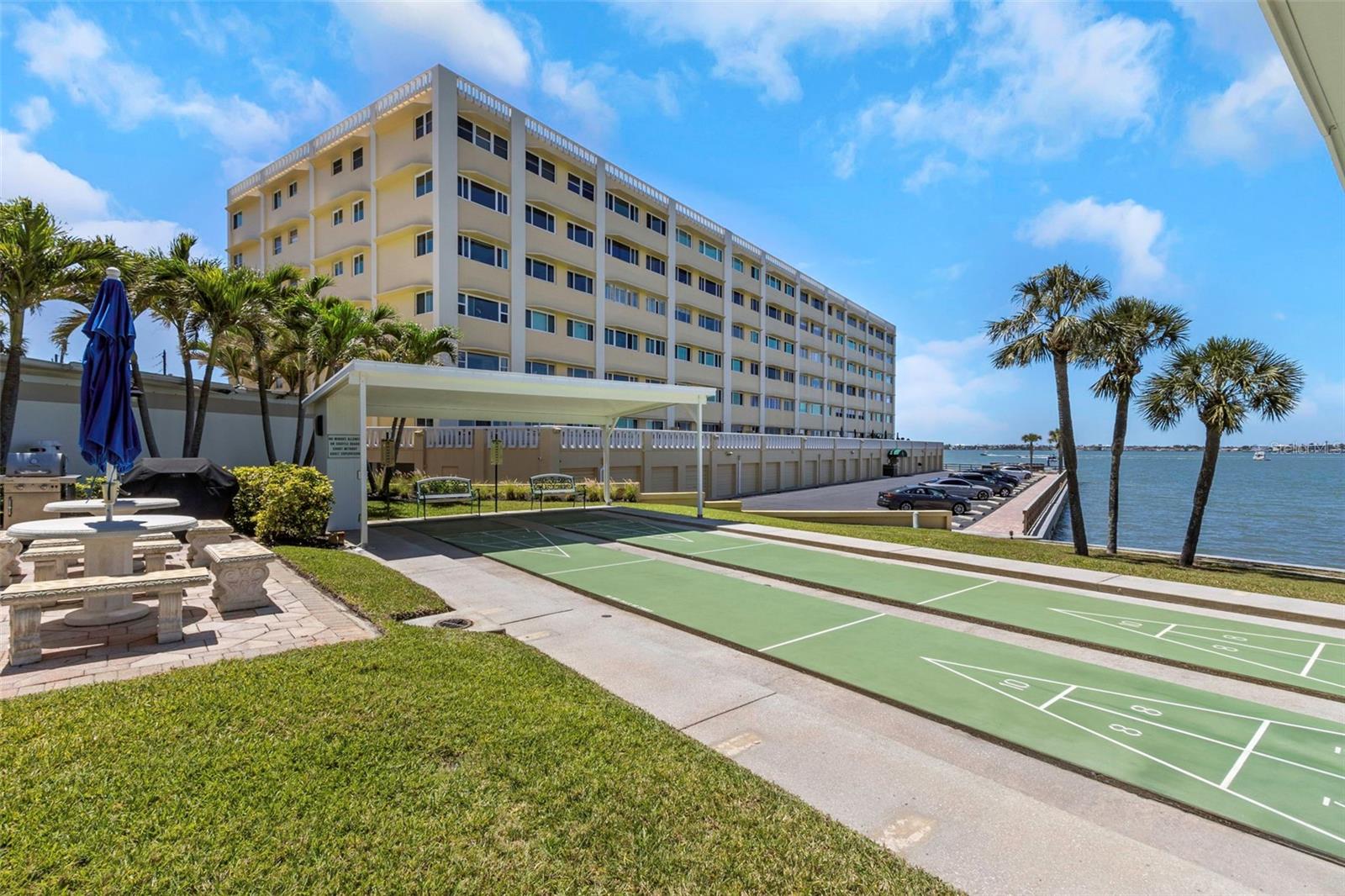 Northeast side of Building-on looking intercoastal and shuffle board