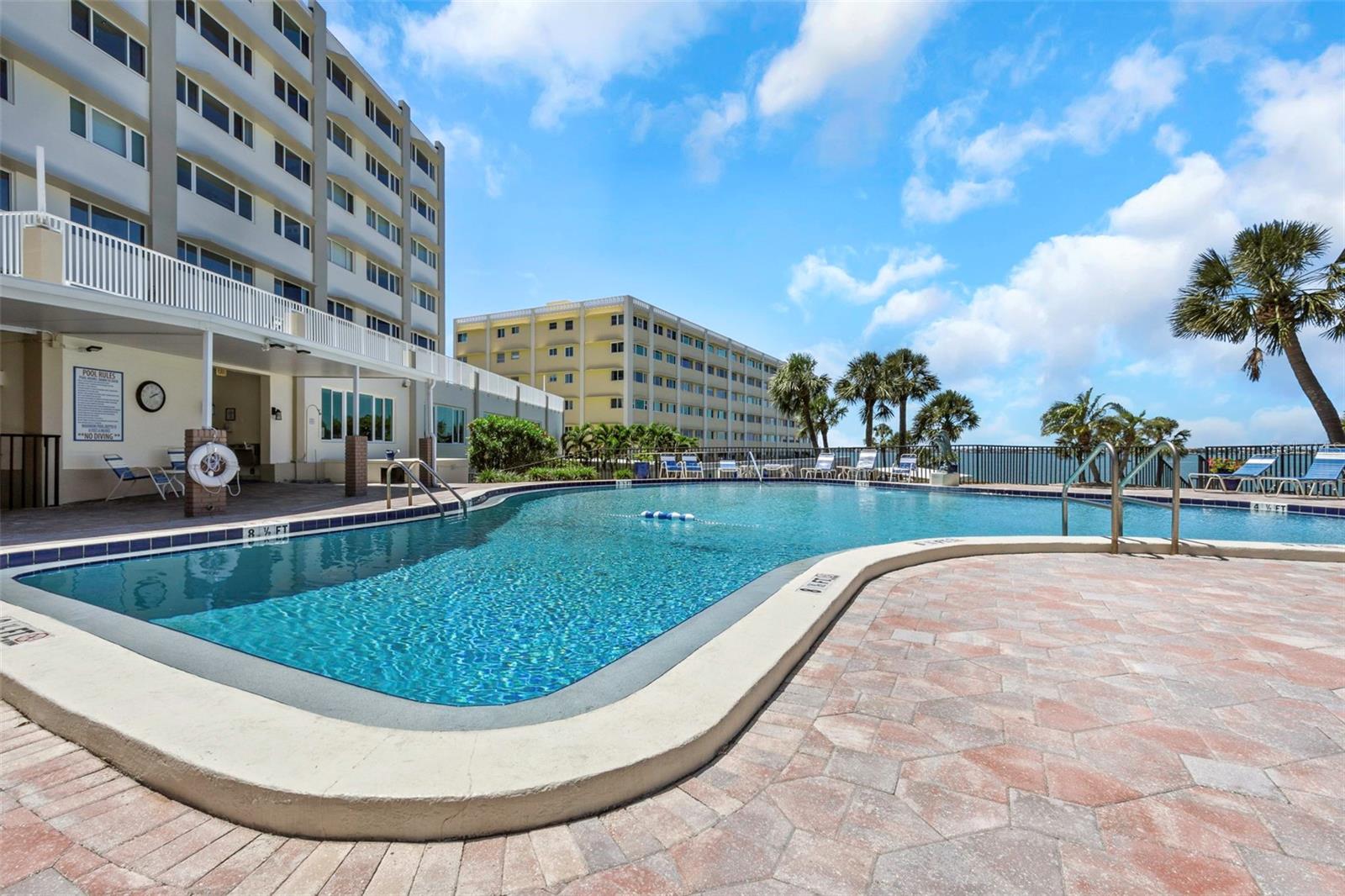 Resort style pool - East side of Building overlooking intercoastal