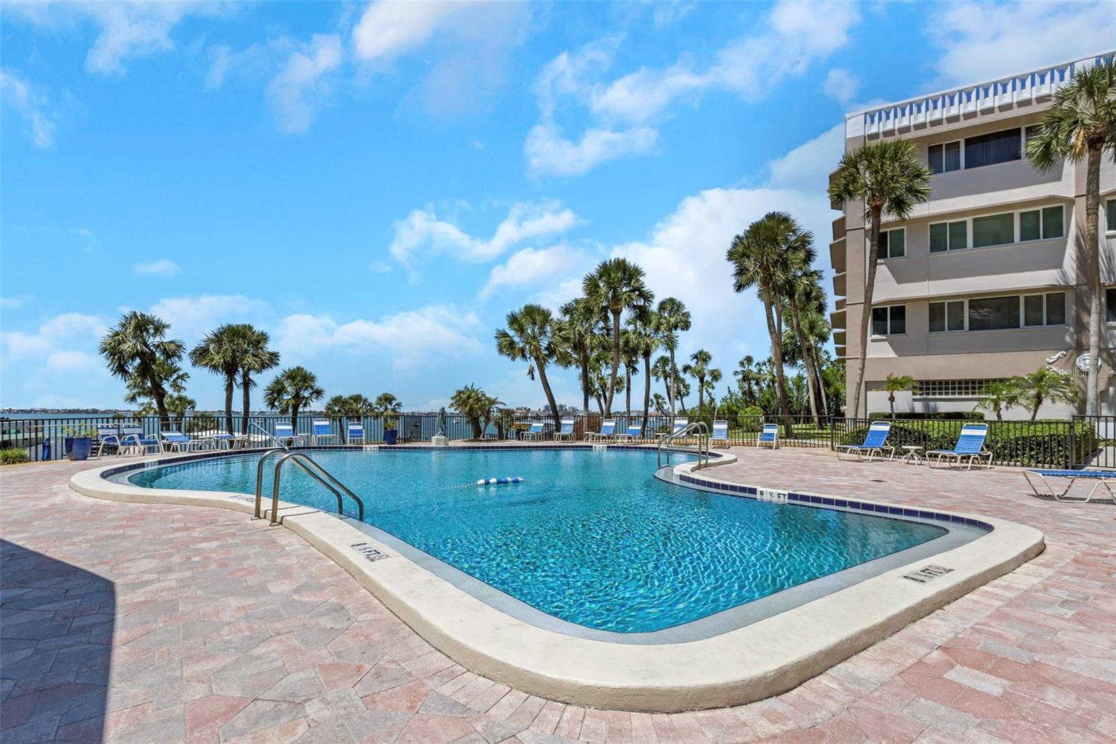 Resort style pool - East side of Building overlooking intercoastal