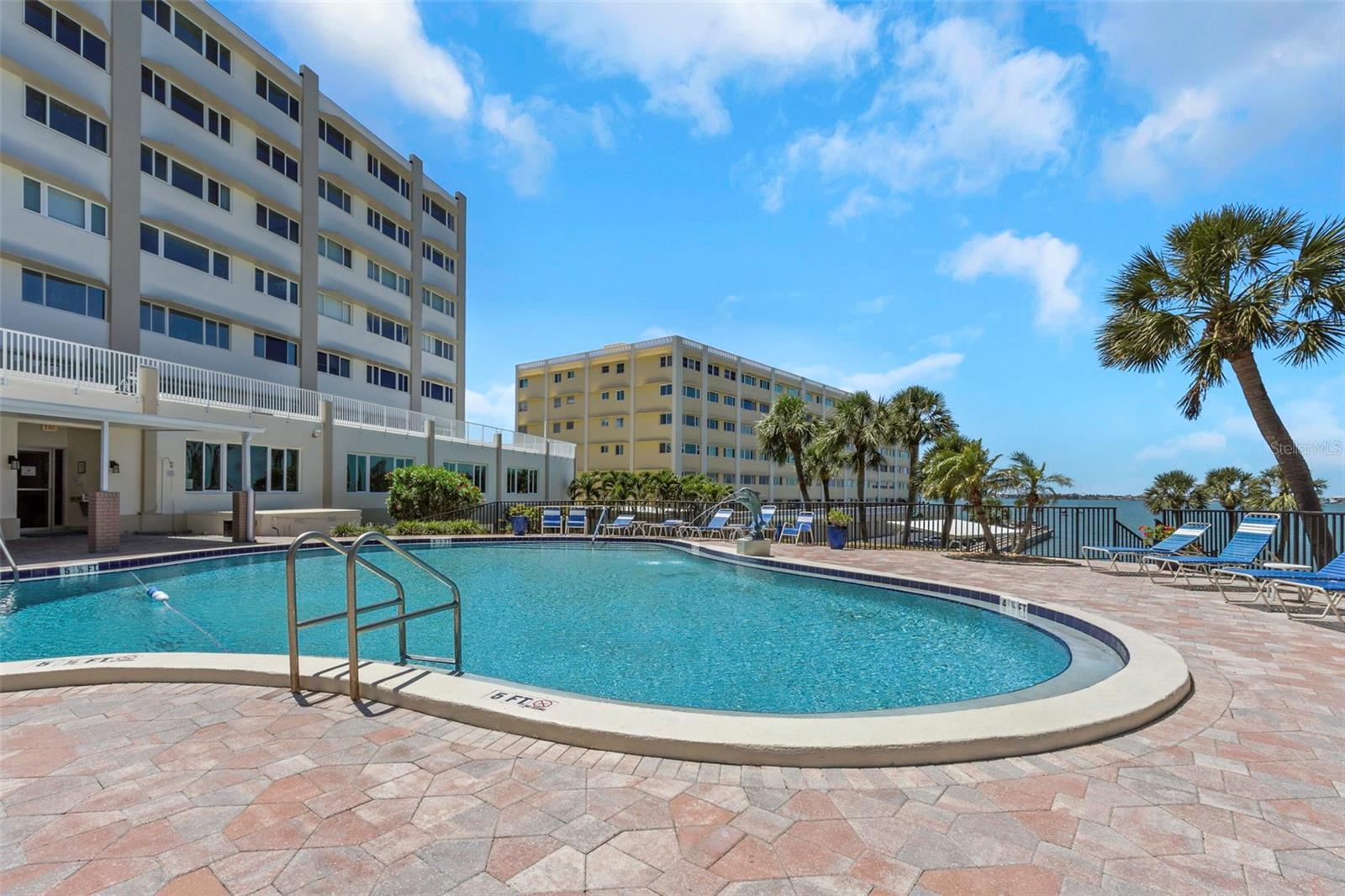 Resort style pool - East side of Building overlooking intercoastal