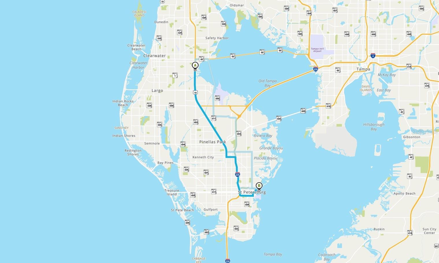 30 Minutes to downtown St Pete
