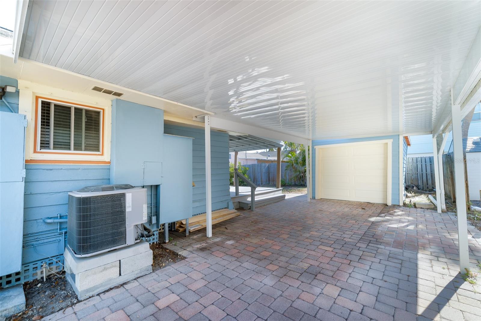 Carport and detached garage