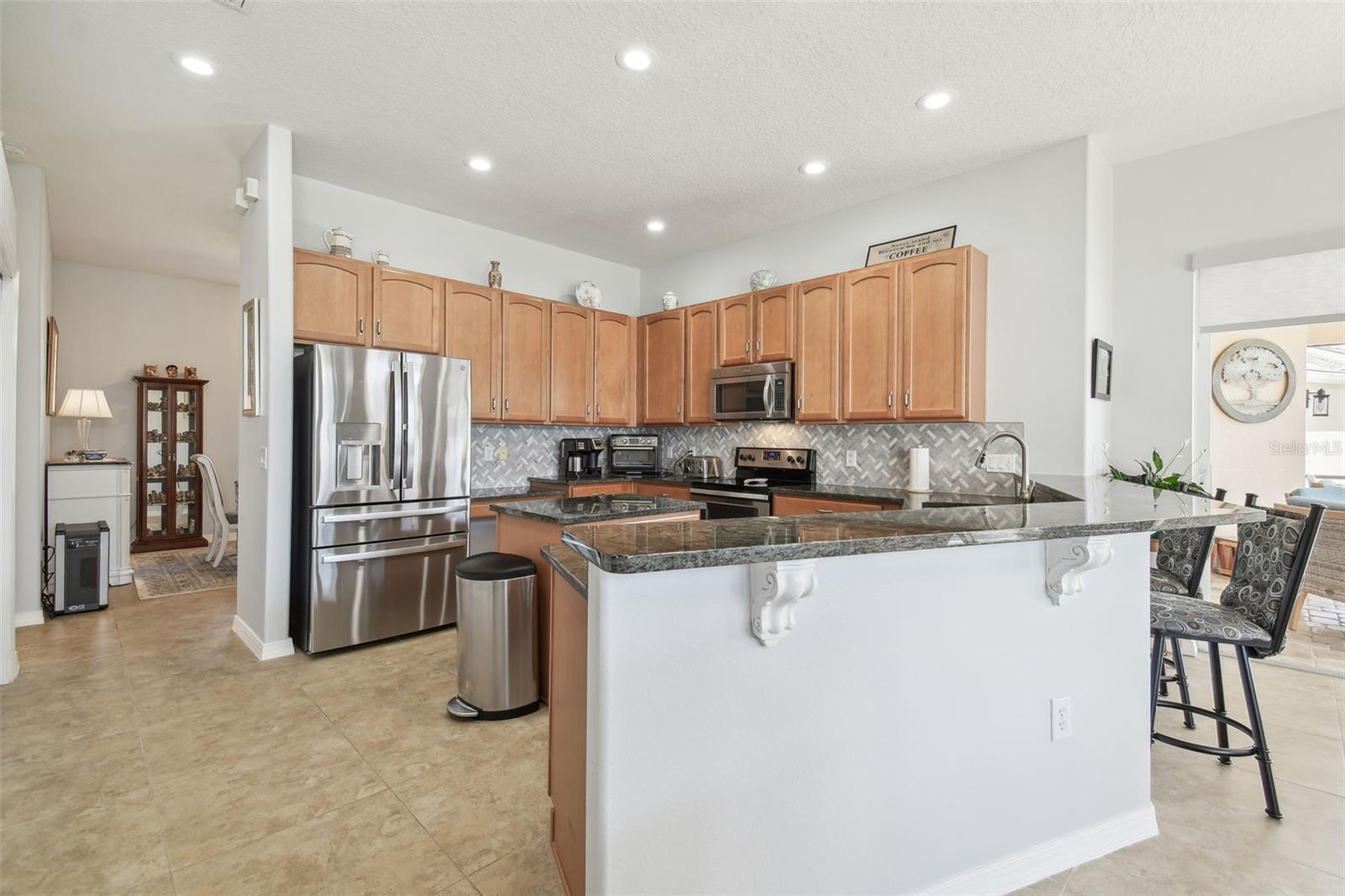 Kitchen with Bar Seating