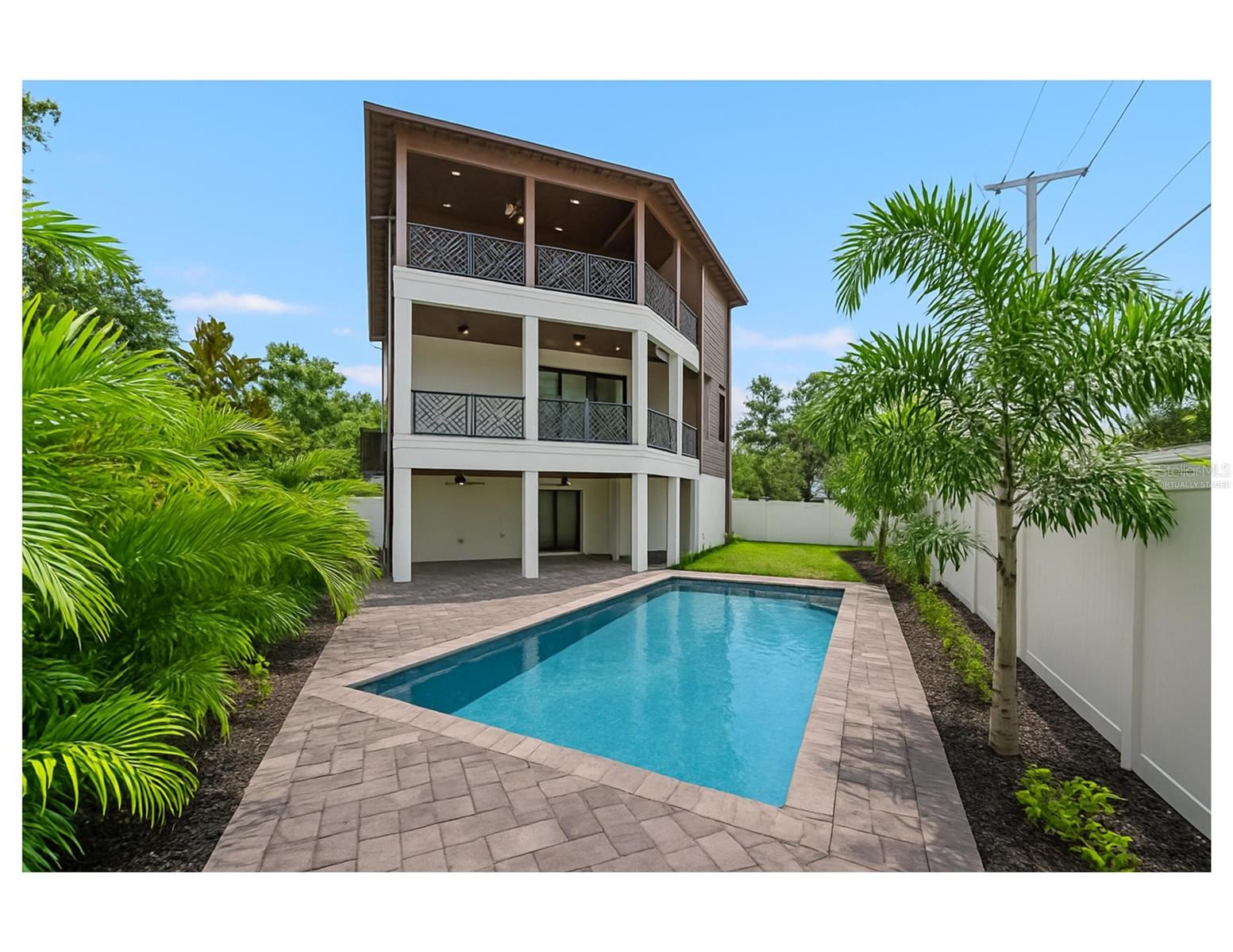 Virtually Staged Pool