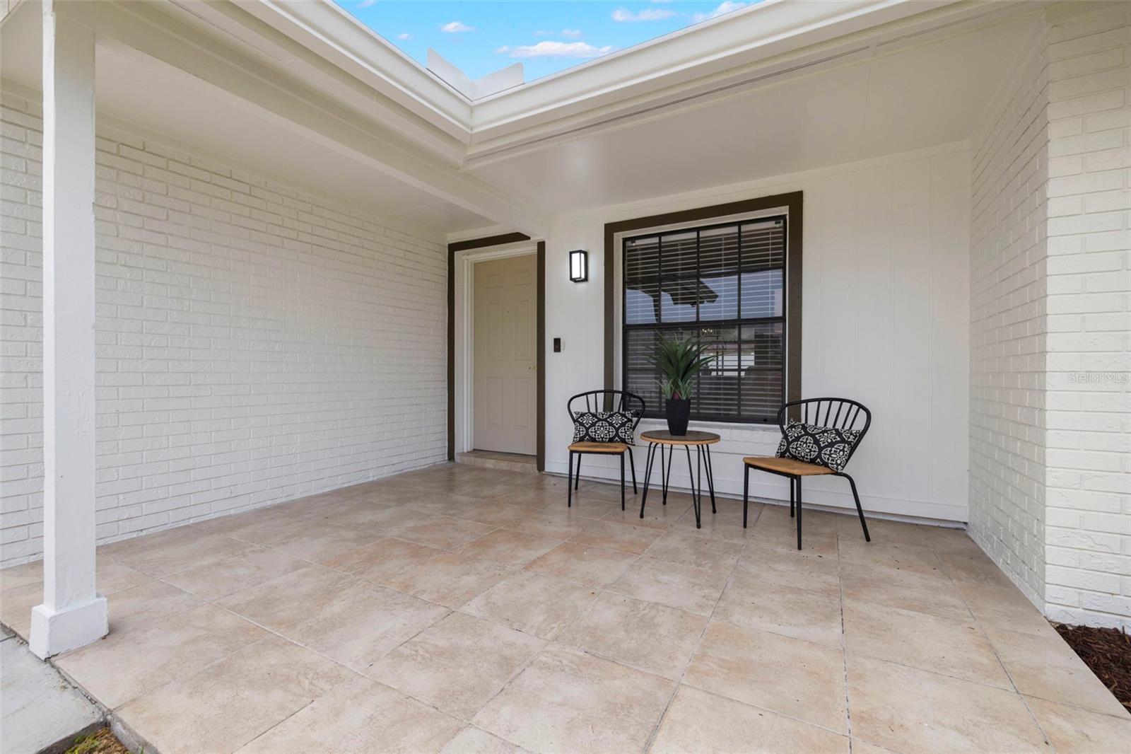 Covered Front Porch Entry