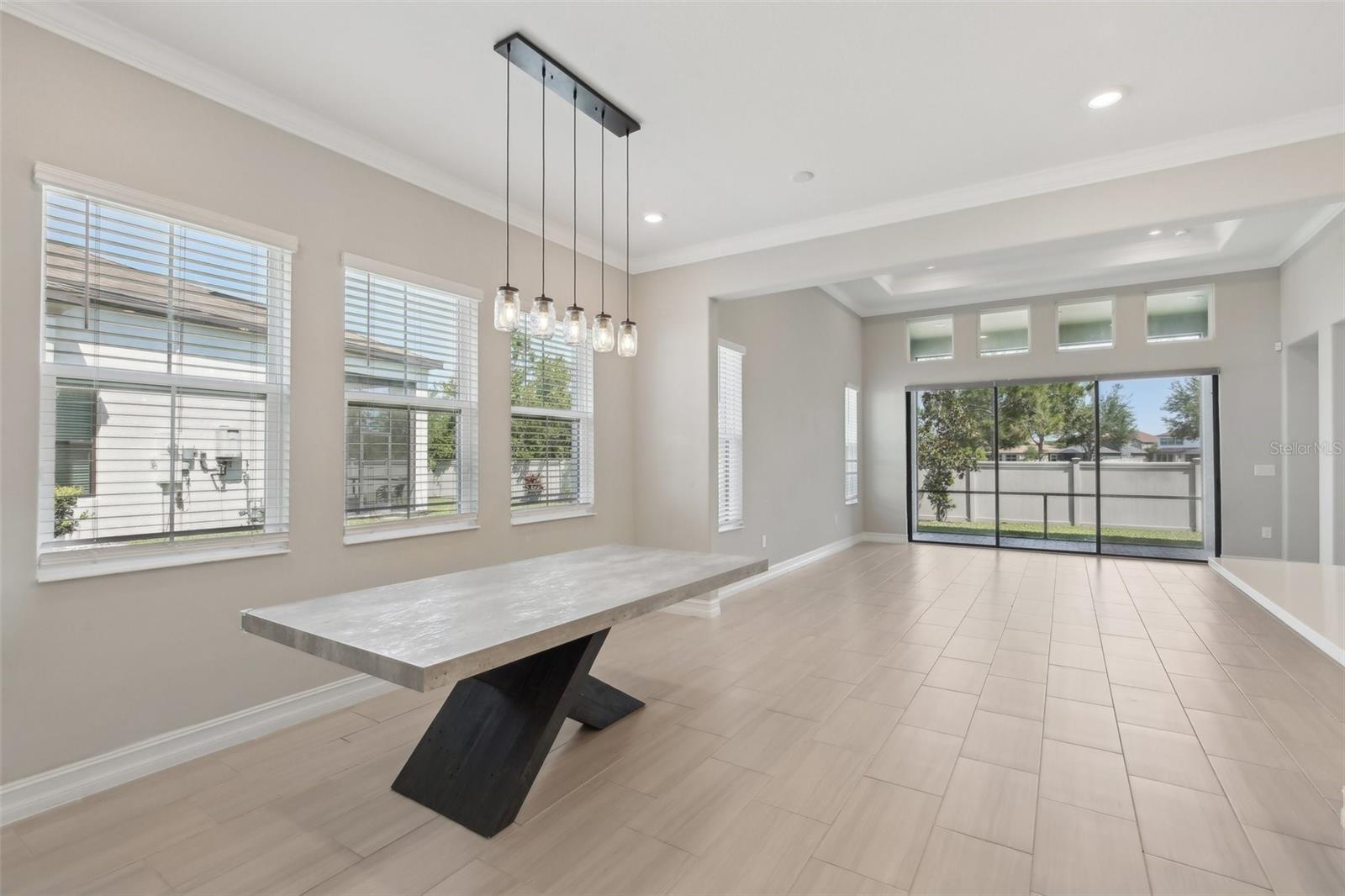 FORMAL DINING ROOM OVERLOOKS KITCHEN