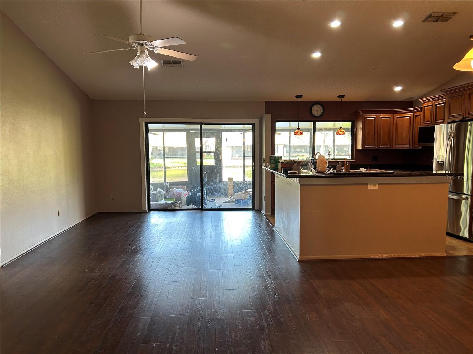 Living/dining Sunroom in background