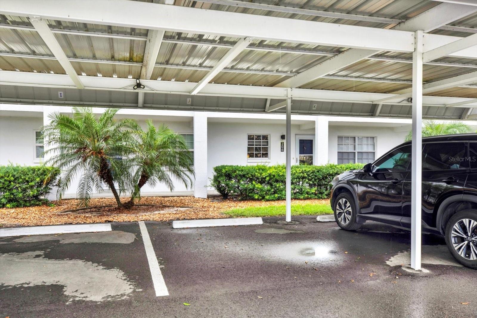 Covered & reserved parking