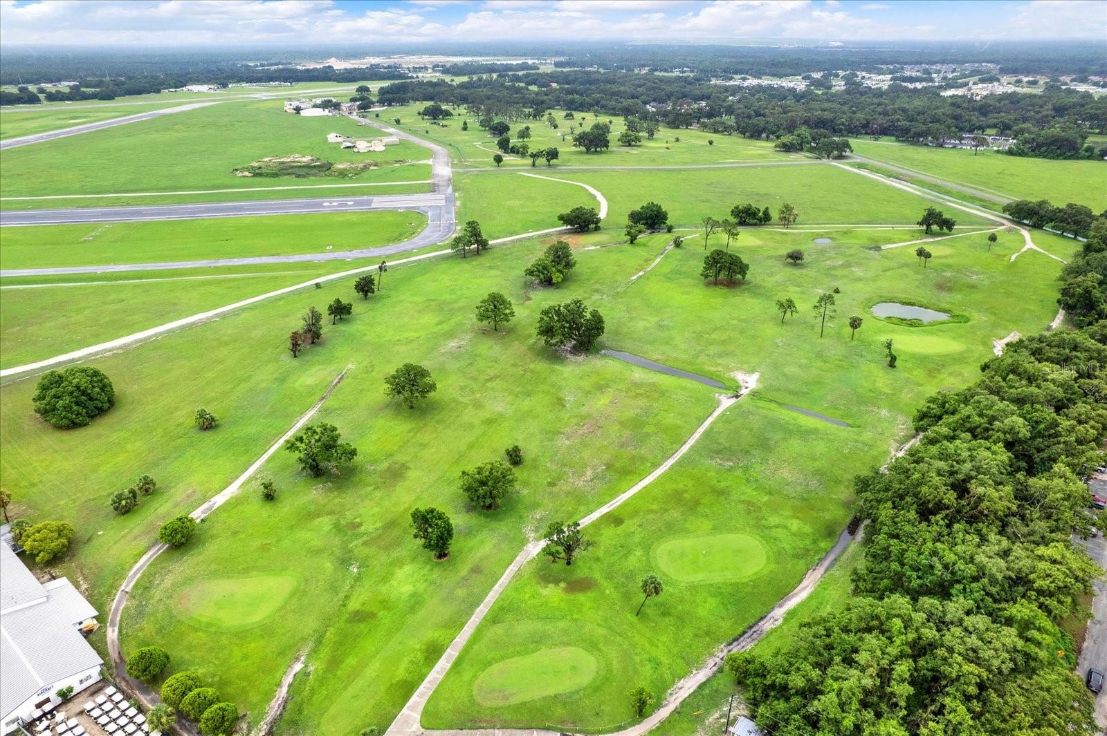Golf course across the street