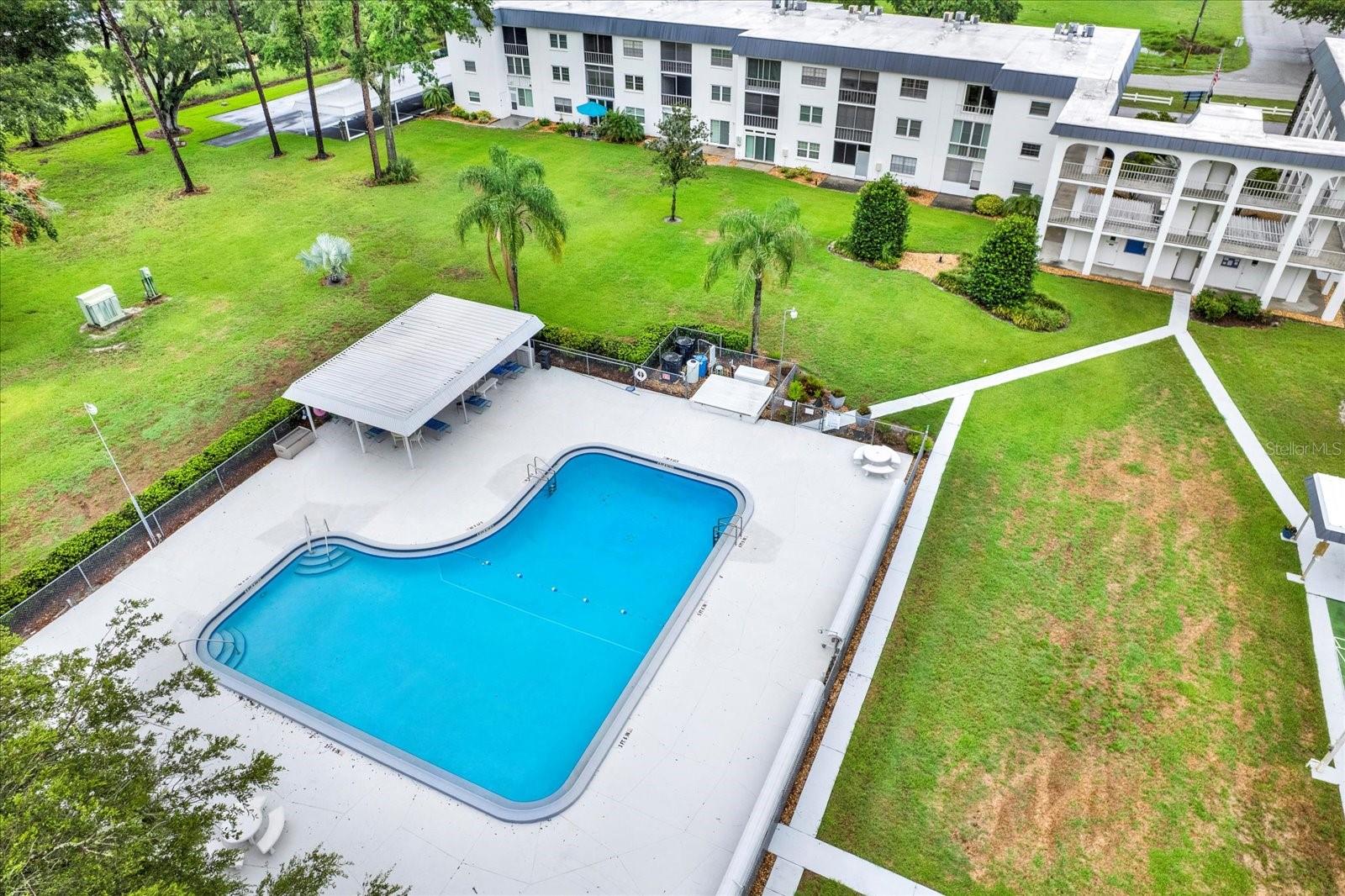 Pool walking distance from condo