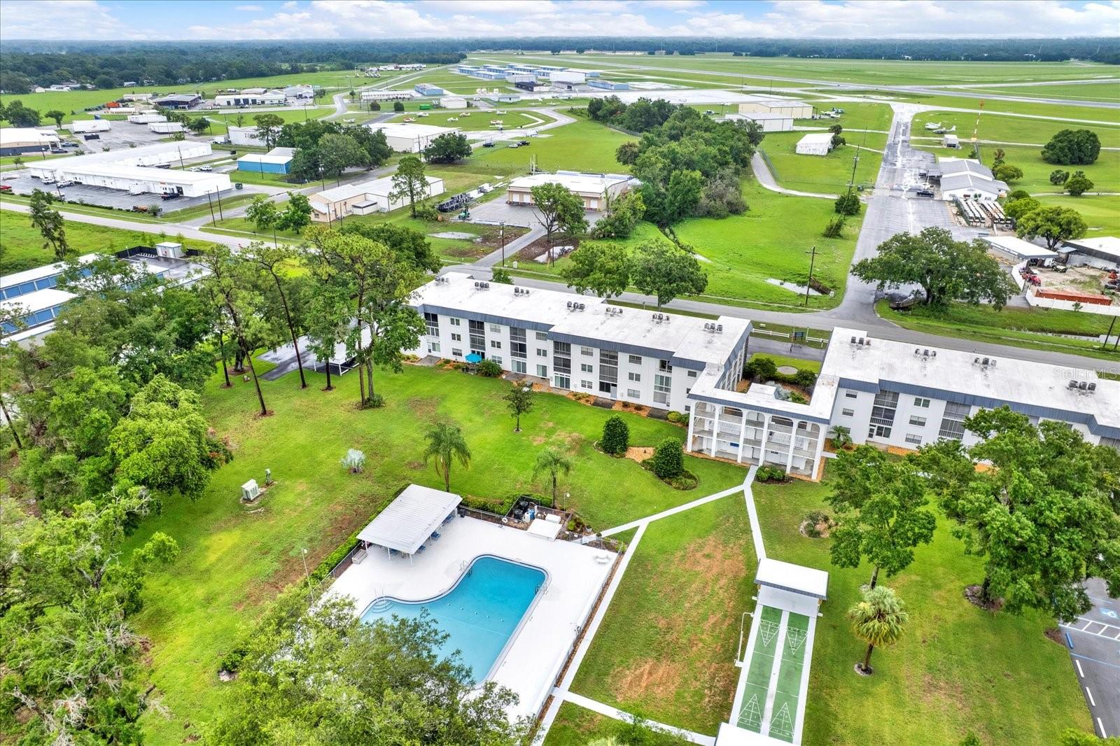 Back view of complex