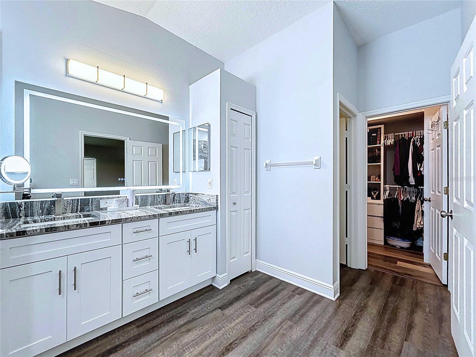 Primary Bath and Walk in Closet