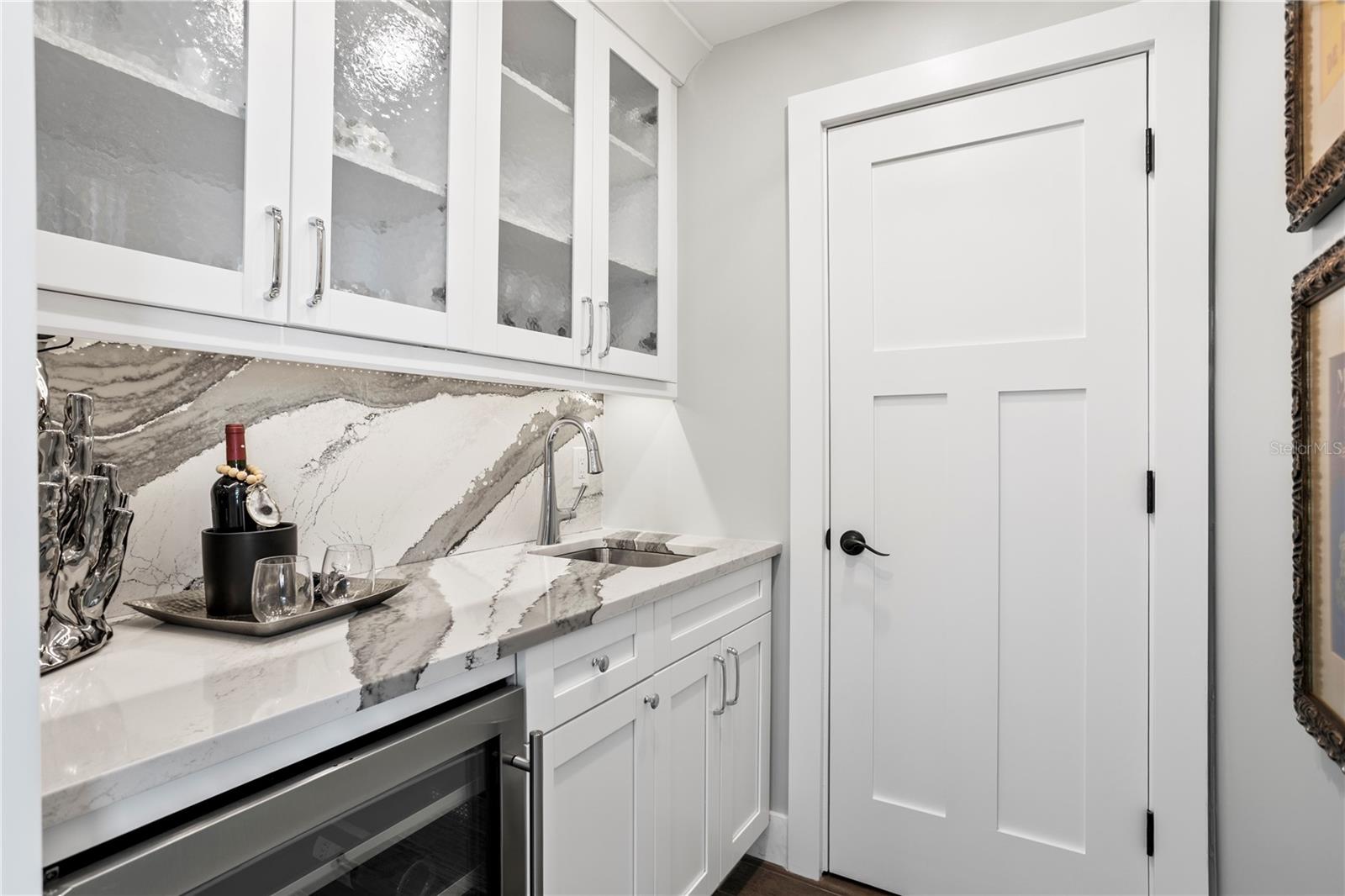 Wet/Wine Bar, leads to large pantry and storage area