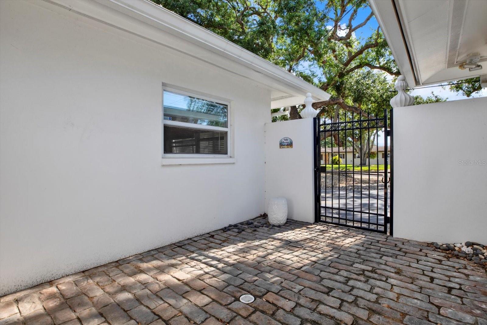 Gated courtyard