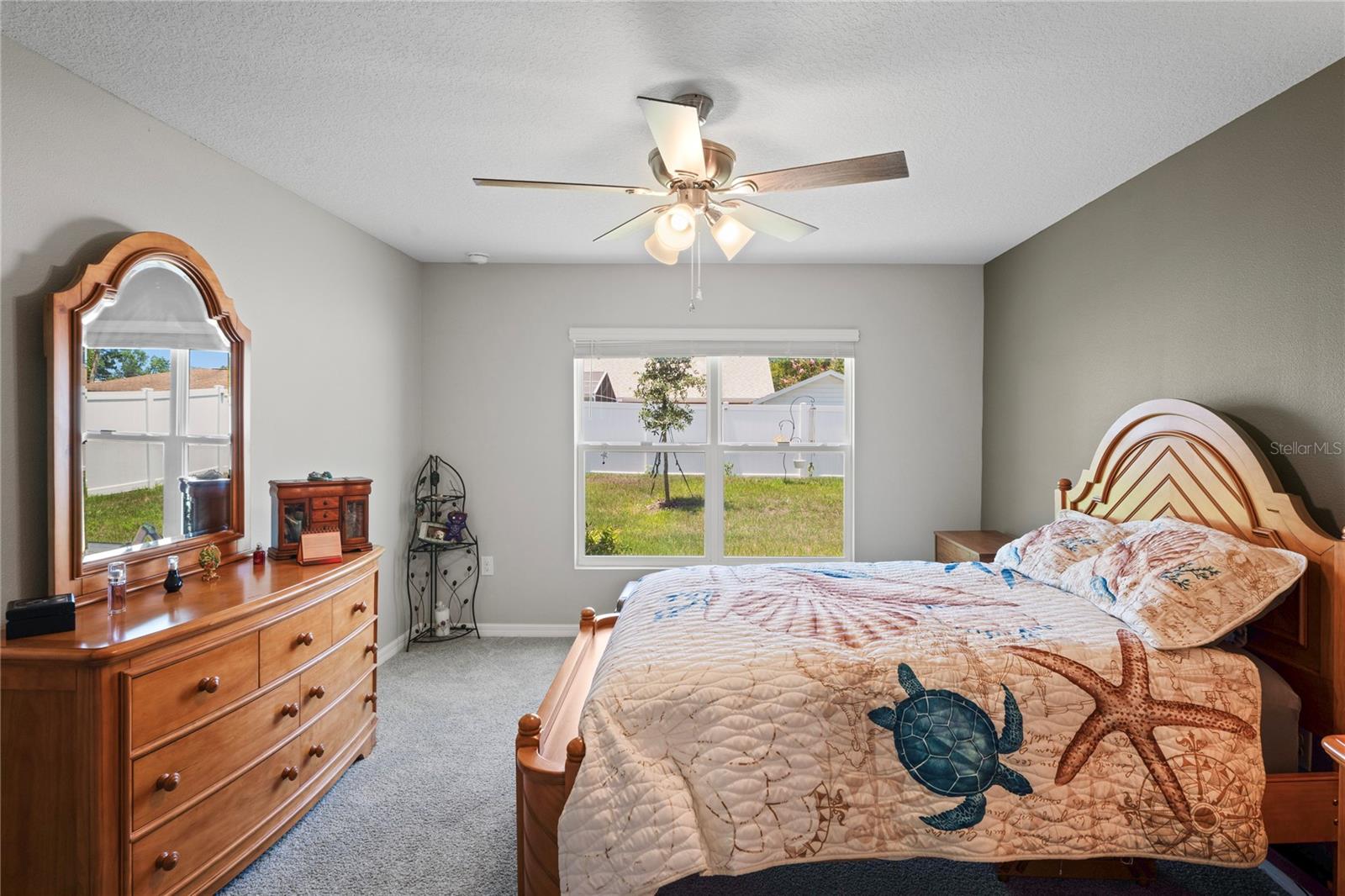 Main bedroom, off LR- great outdoor view