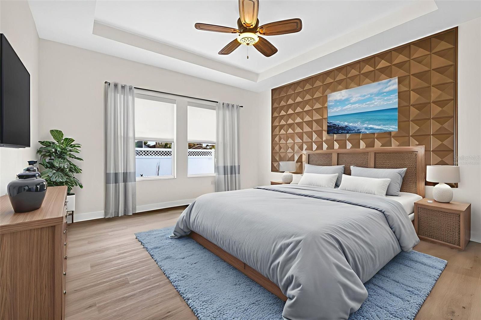 Primary Suite- virtually staged
