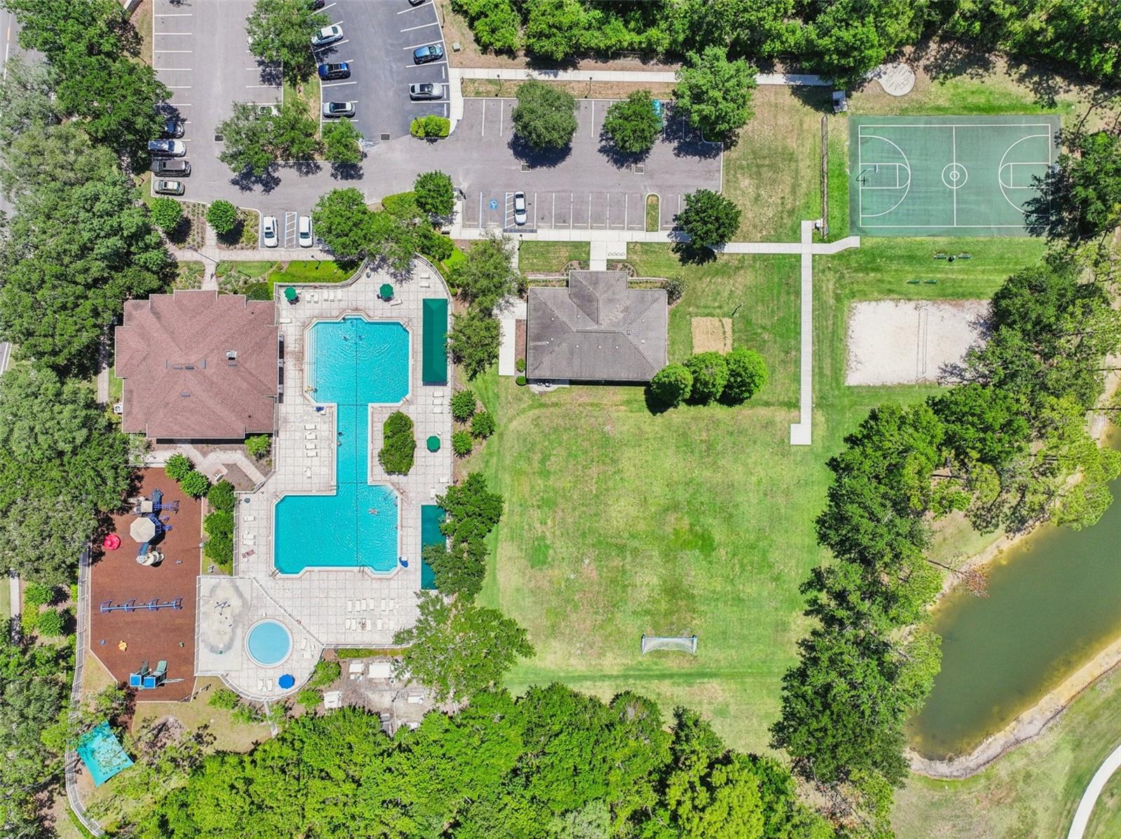 Community Pool Aerial