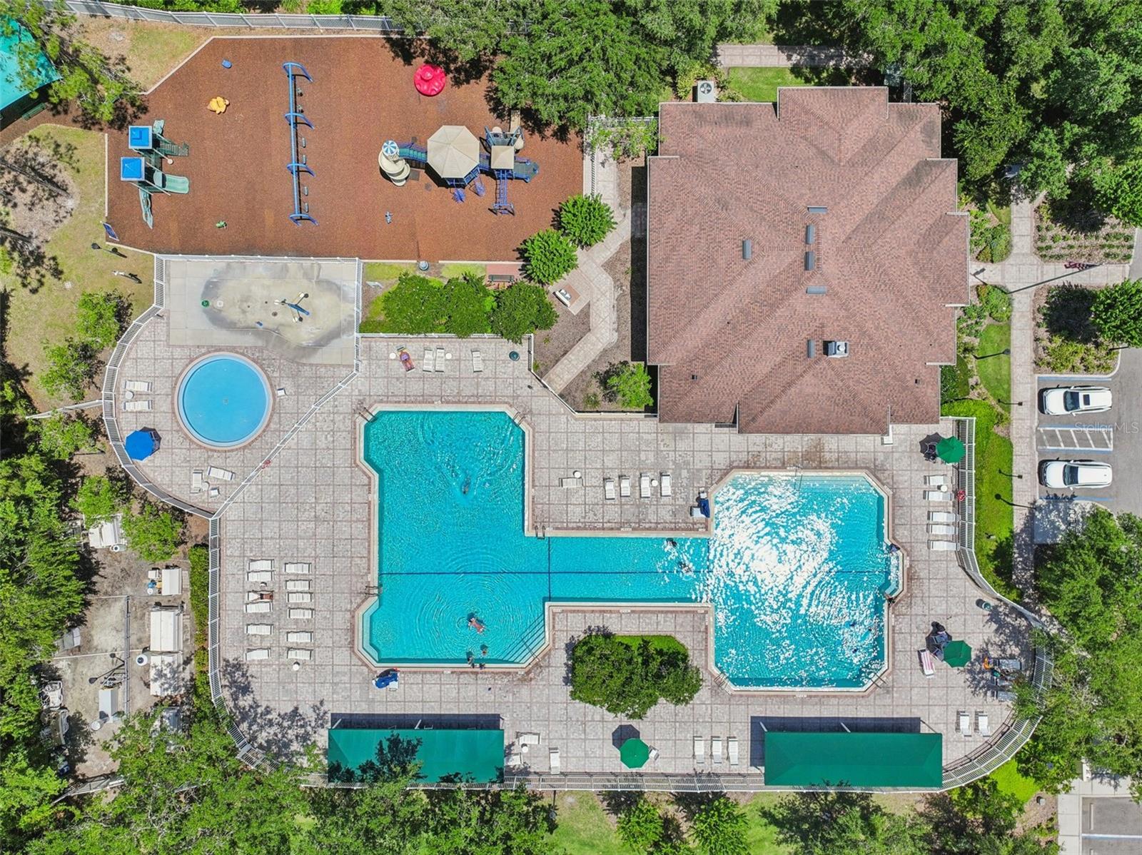 Community Pool Aerial
