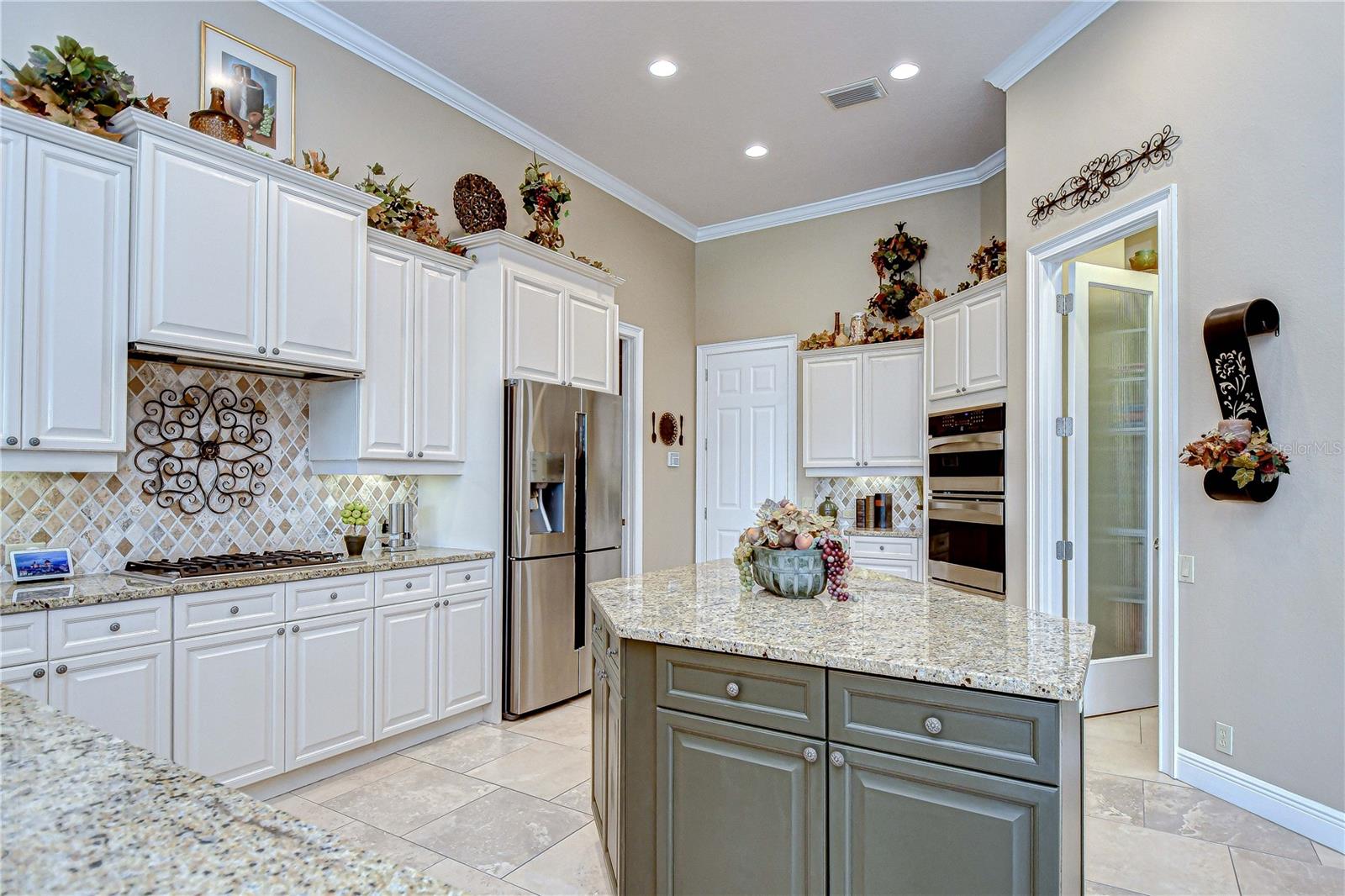 Glass Door to Walk-In Pantry