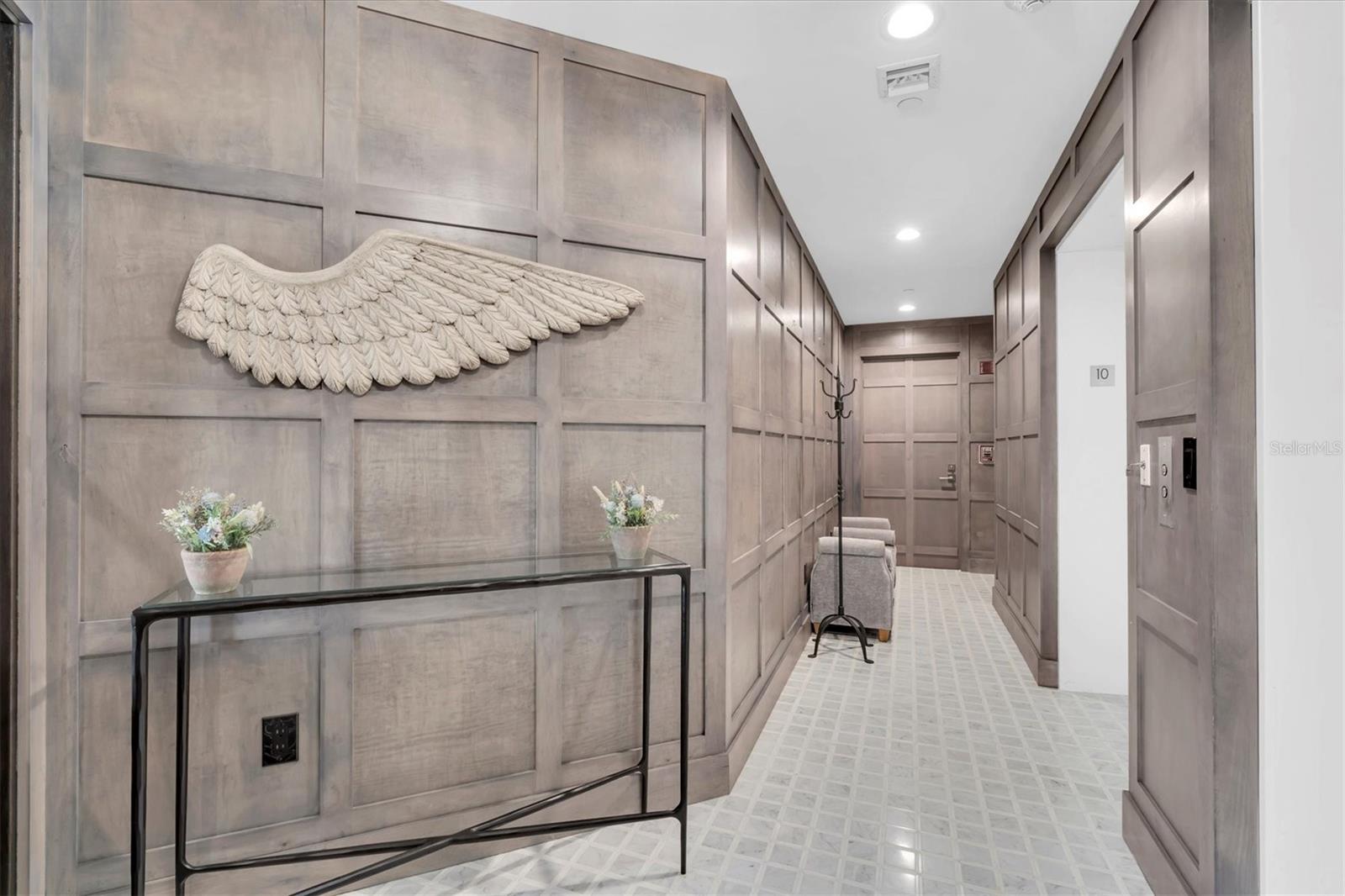 Private foyer from elevator