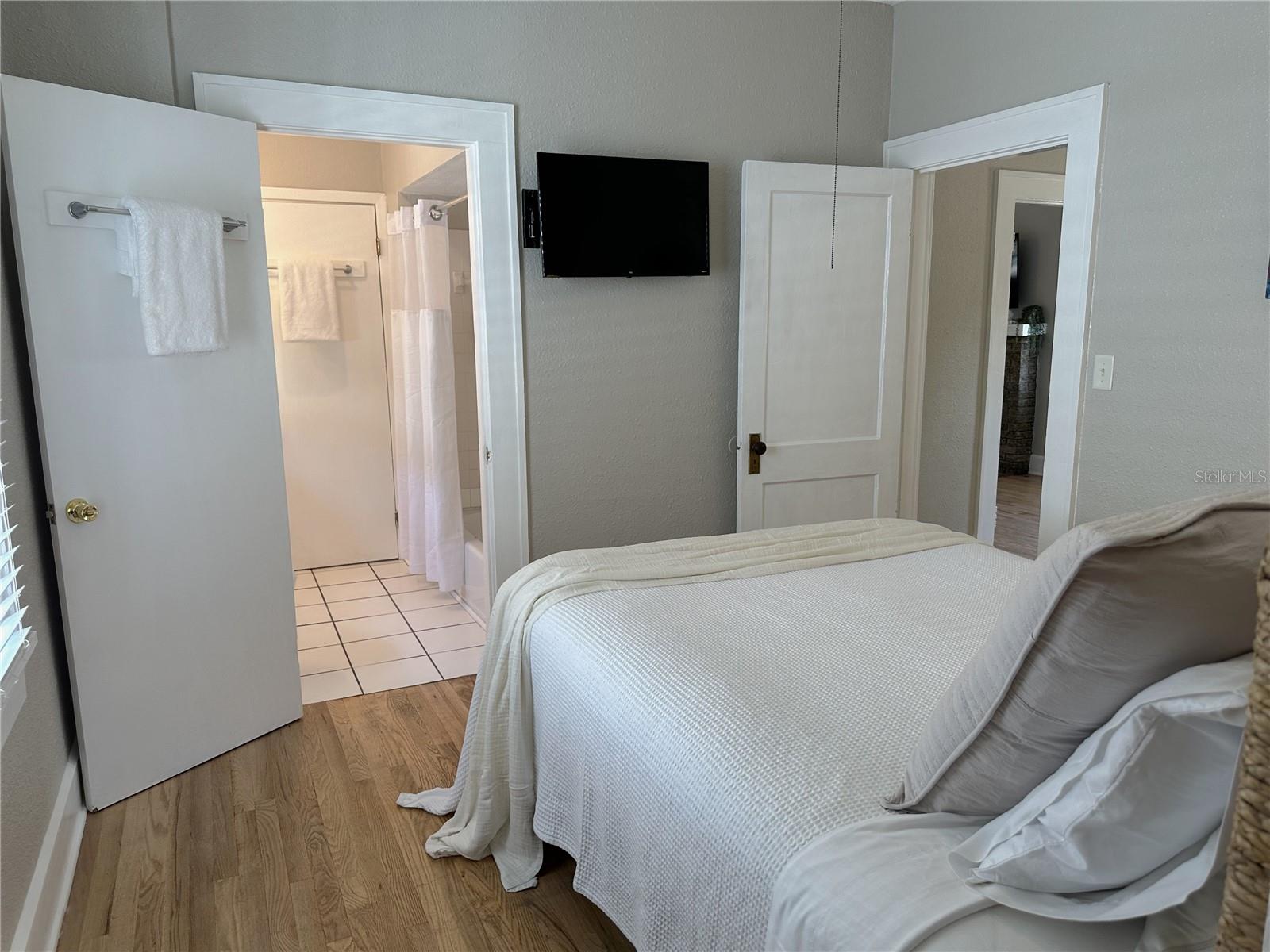 Primary bedroom has a jack & jill bath with bedroom #2
