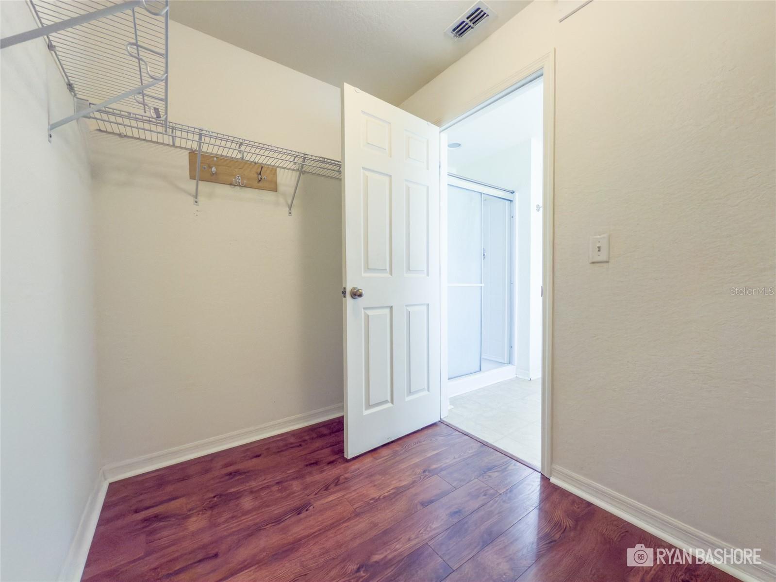 primary walk in closet