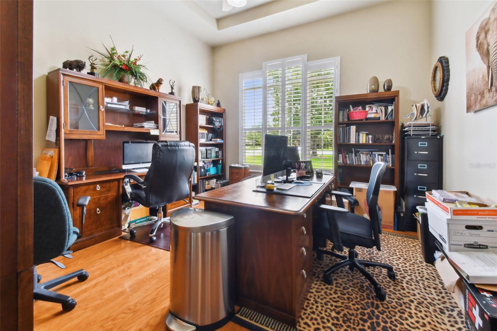 Office at the front of the home.
