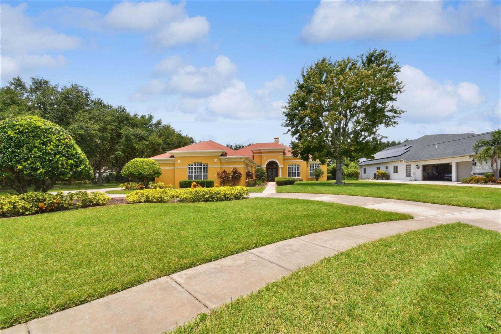 View of the front of the home from the street.