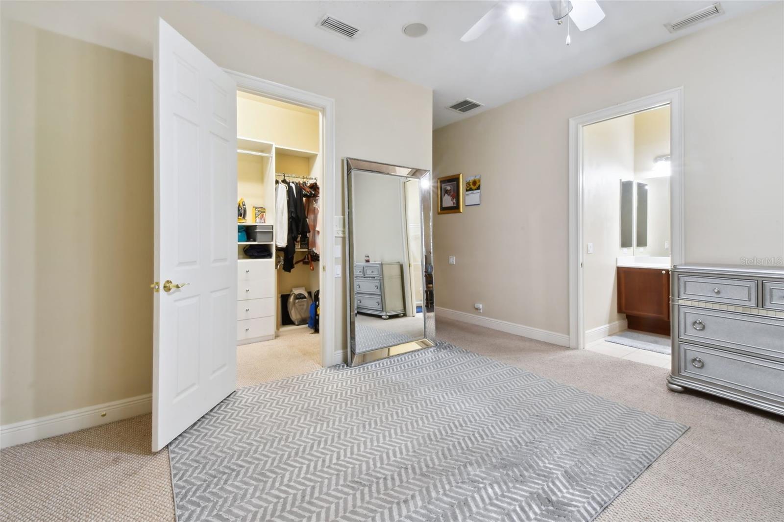 Bedroom 3 with en-suite and built-in closet.