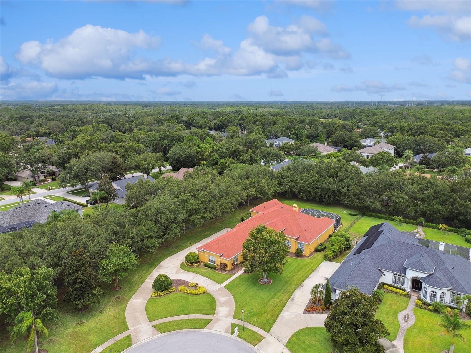 Aerial view from the North side.