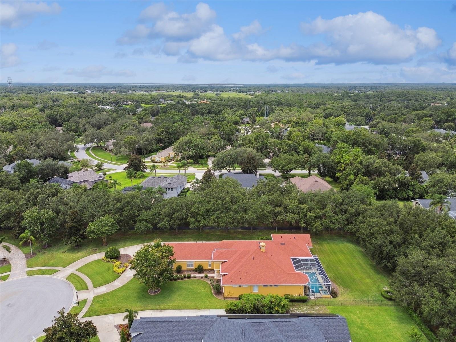 Aerial view from the North side.