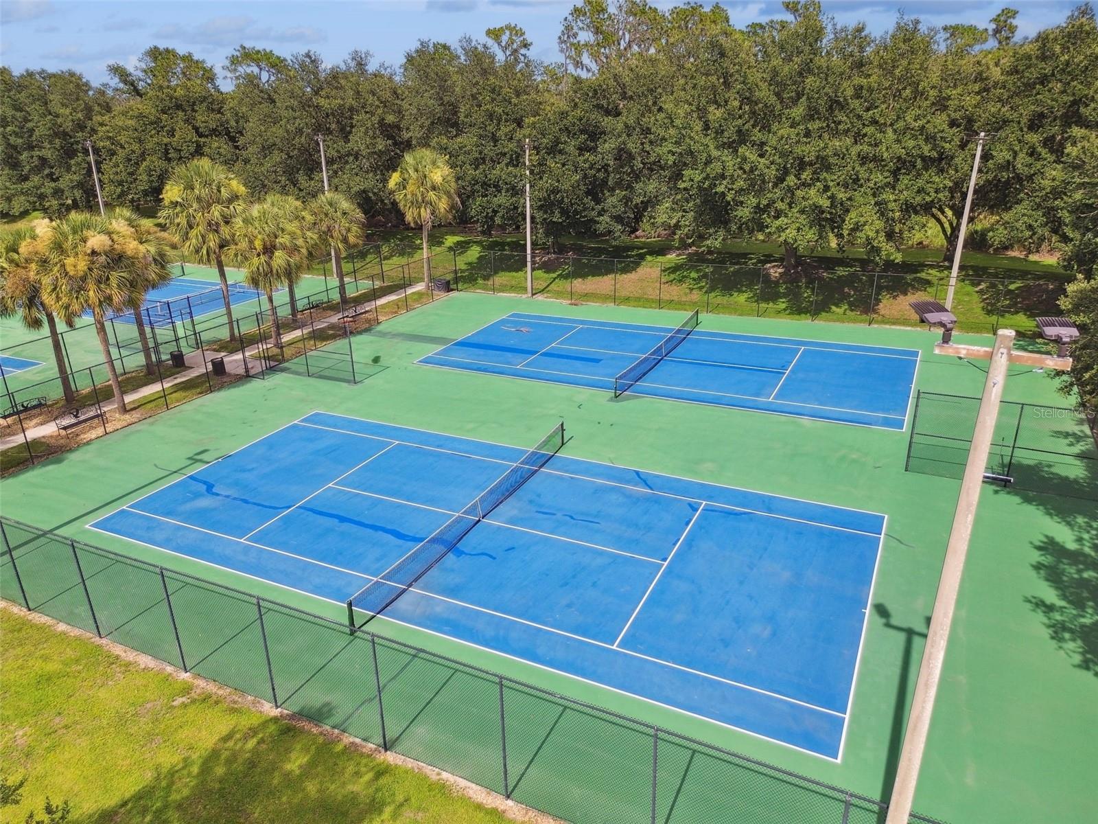 Community tennis courts.