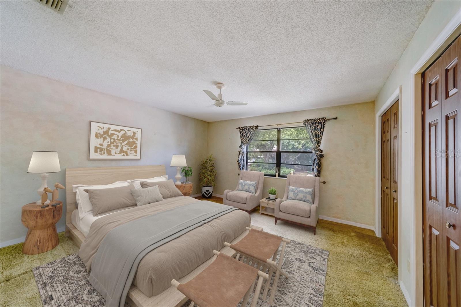Primary Bedroom - Virtually Staged