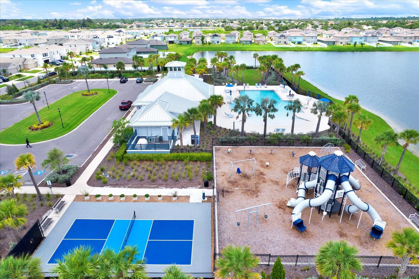 CLUB HOUSE WITH BEAUTIFUL LANDSCAPE