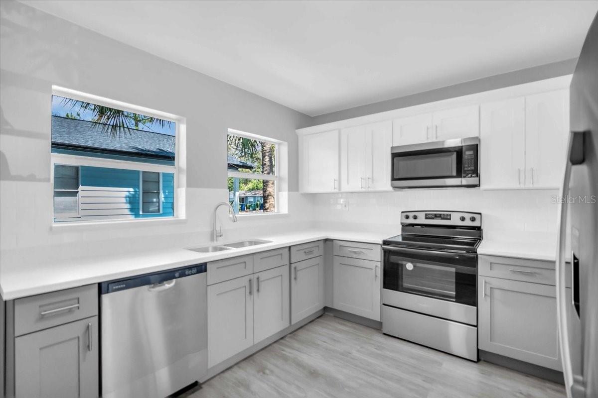 sunny bright kitchen