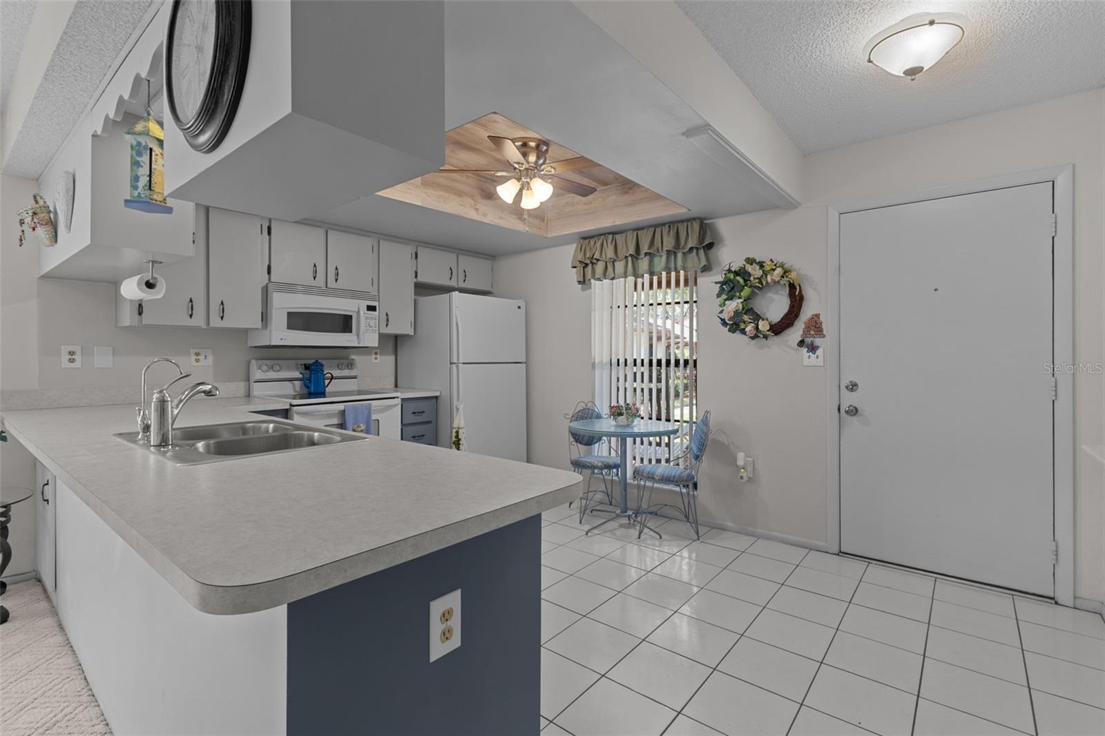 Kitchen with room for an eat in area