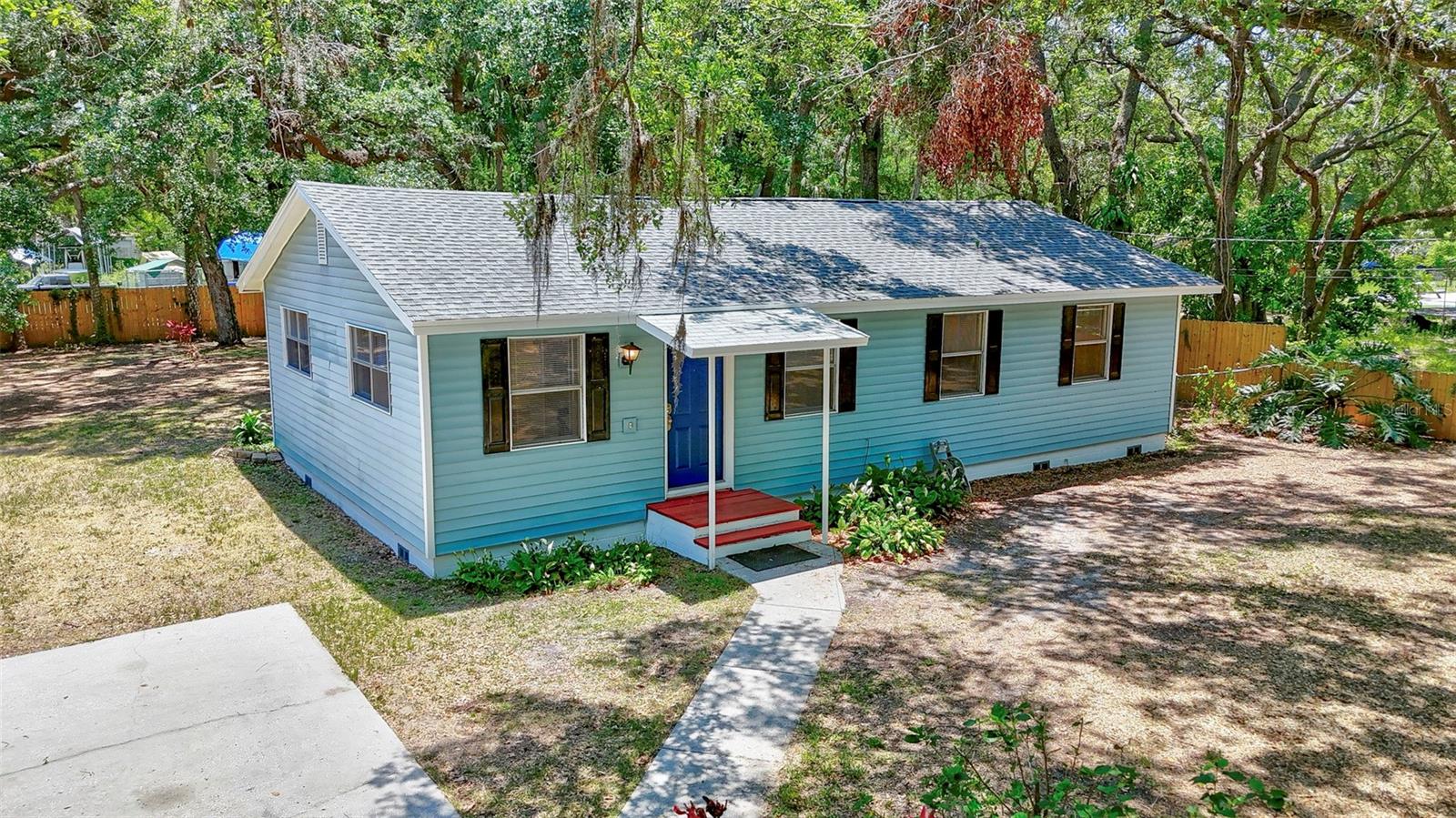 Lots of room for toys or kida to pay or pets to run in this 1/3 acre fully fenced yard!