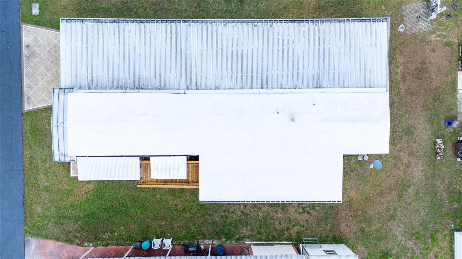 Updated membrane roof.