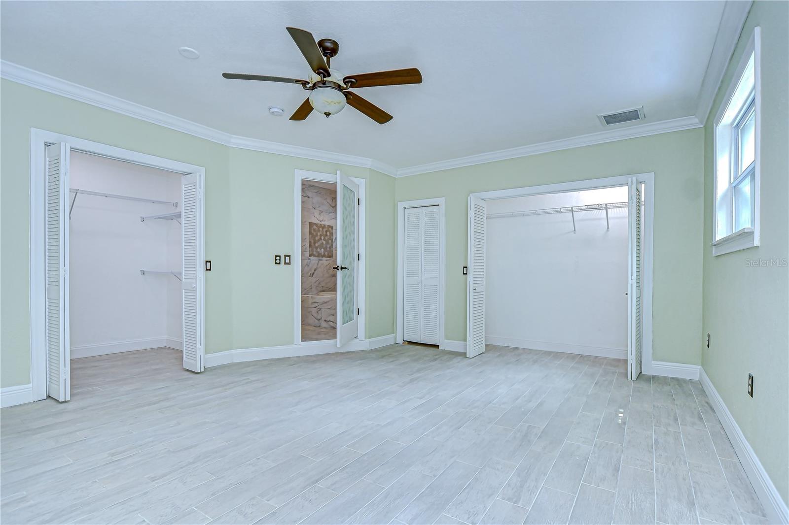Two huge closets!