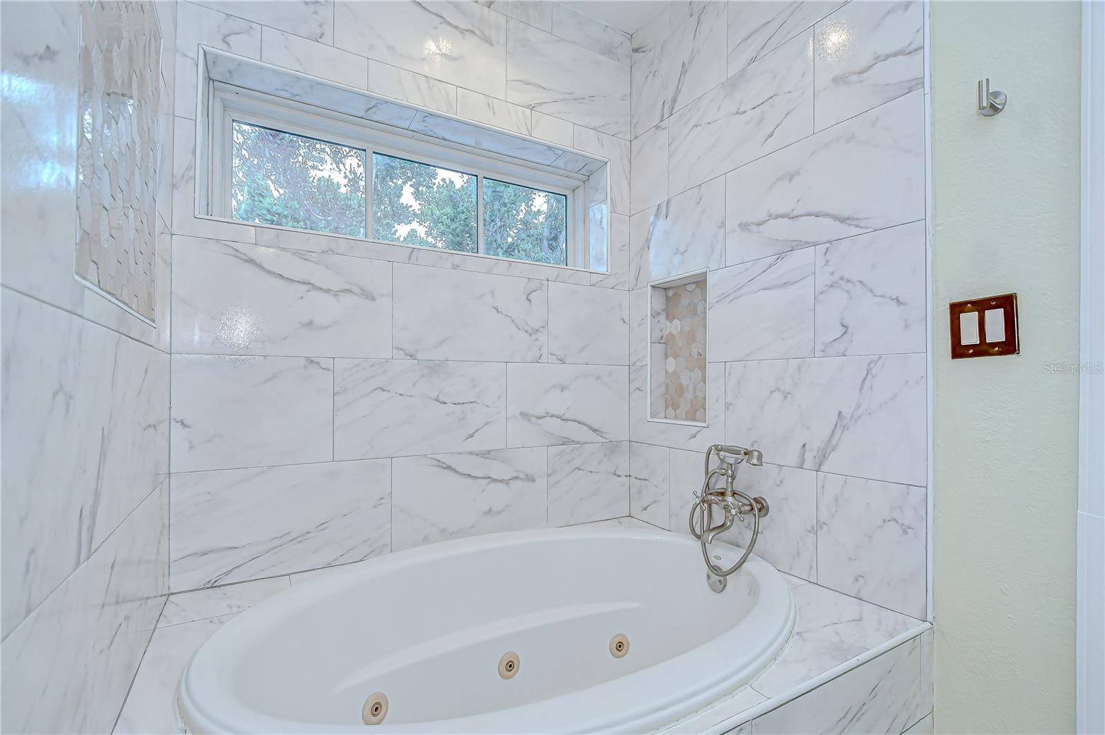Jetted tub for added relaxation!